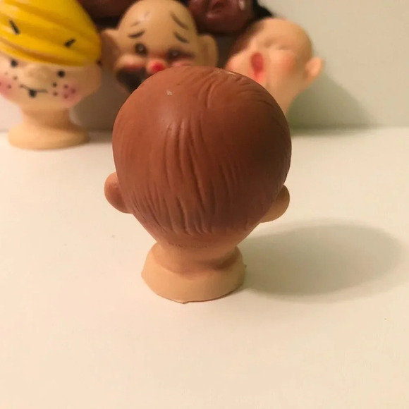 Lot of 7 Assorted Doll Heads Clown Baby Girl Dennis The  Mennace - Picture 12 of 16